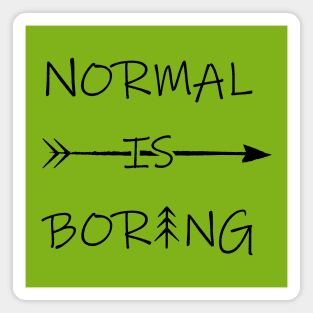 Normal is Boring Magnet